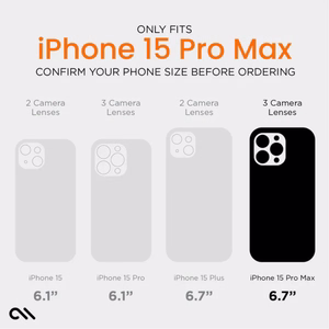Case-Mate Ultra Tough+ D3O MagSafe ümbris seadmele iPhone 15 Pro Max, läbipaistev