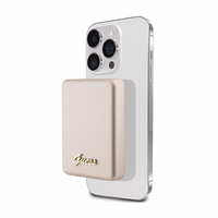 Guess MagSafe Metal Script Logo induktiivne elektripank 5W 3000mAh - kuldne