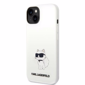 Karl Lagerfeld KLHMP14MSNCHBCH iPhone 14 Plus 6.7" hardcase valge/valge Silicone Choupette MagSafe