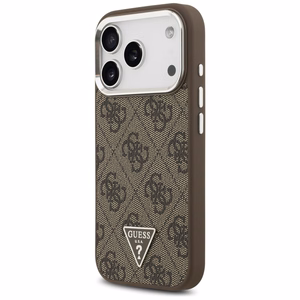 GUESS ümbris jaoks IPHONE 17 Pro compatible with MagSafe GUHMP17LP4TSRCMW (PU 4G W/Triangle Logo SL) brown
