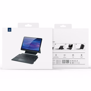DUX DUCIS ümbris DK foldable with Wireless Keyboard jaoks iPad Air 13 (2024)/Pro 12.9 (2020/2021/2022) must