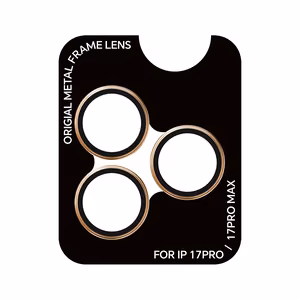 Rock Tempered klaas Pure Series Camera Lens on camera for Iphone 17 Pro/17 Pro Max (lens 3 pieces) oranž