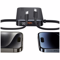 Akupank USAMS XR Series CD228 10000mAh 20W + kaabel USB-C/Lightning must