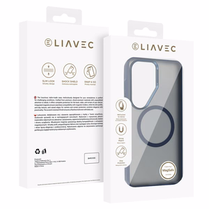 Liavec Soft Ümbris Metal Frame for Samsung Galaxy S26 Ultra sinine