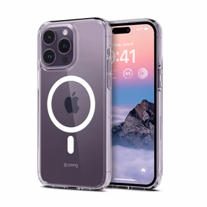 Crong Clear MAG Cover ümbris seadmele iPhone 14 Pro Max, MagSafe'iga ühilduv, läbipaistev