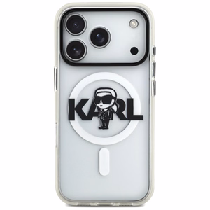 Karl Lagerfeld IML Karl Sketch Logo MagSafe Ümbris jaoks iPhone 17 Pro - Läbipaistev