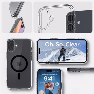 SPIGEN ümbris ULTRA HYBRID MAG compatible with MagSafe jaoks IPHONE 16 Plus must