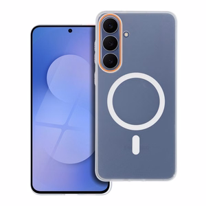Чехол Honor 600 LITE Go Orange совместимый с MagSafe прозрачный