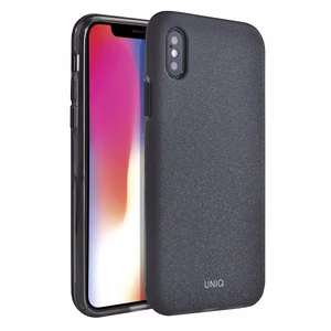 Uniq Lithos ümbris iPhone Xs Max'ile - must