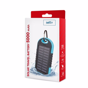 Setty päikesepank 5000 mAh sinine R