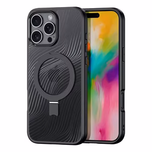 Dux Ducis Aimo Mag Ümbris with MagSafe and Stand jaoks iPhone 16 Pro Max - must
