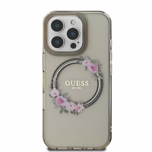 Guess GUHMP16XHFWFCK iPhone 16 Pro Max 6.9" must/must hardcase IML Flowers Wreath MagSafe