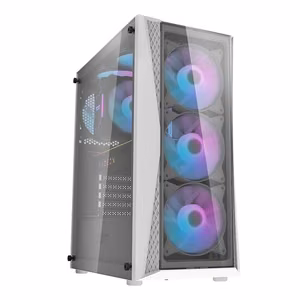 Darkflash DK352 Plus arvutikorpus (must ja valge) + 4 ARGB ventilaatorit