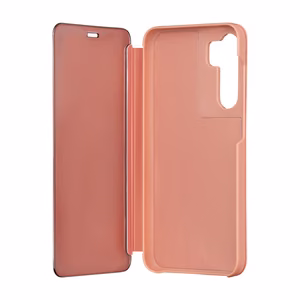 Fold Mirror View Case Samsung Galaxy S23 FE roosa ümbris