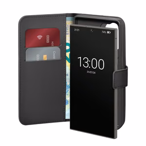 Puro Booklet Ümbris with Flip and Wallet jaoks Samsung Galaxy S25 Ultra - must