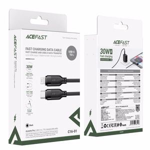 USB-kaabel Acefast C16-01 USB-C Lightning-le 1.2m must