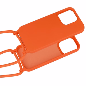 Strap Silicone Ümbris jaoks Iphone 13 Pro Max design 1 oranž