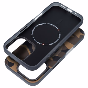 Ümbris jaoks iPhone 16 PRO Forcell F-Protect Levels Dual Layer 4D technology compatible with Magsafe Military Drop-Test desert camo