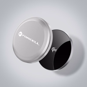 Juhtmevaba laadija Forcell F-Energy Smart Charge USB C Qi2 15W compatible with MagSafe, with detachable kaabel 1,5 m hõbedane
