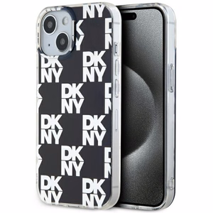 DKNY IML Checkered Mono Pattern ümbris jaoks iPhone 15 Plus / 14 Plus - must
