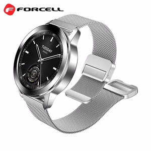 Strap to Samsung Galaxy Watch Forcell F-Design FS11 magnetic steel 20 mm silver