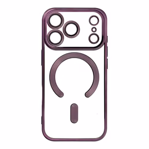 ELECTRO MAG COVER case compatible with MagSafe jaoks IPHONE 17 Pro deep lilla