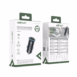 Autolaadija Acefast B16 95W USB-C/USB-A hall