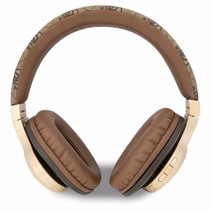 Guess GUBH604GEMW 4G Script Bluetooth juhtmevabad kõrvapealsed kõrvaklapid – pruunid