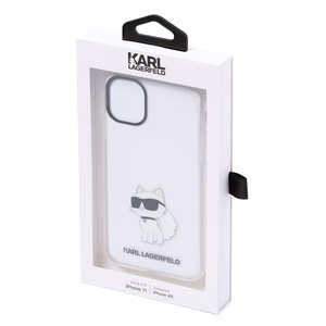 Karl Lagerfeld Ikonik Choupette Ümbris jaoks iPhone 11 / Xr - läbipaistev