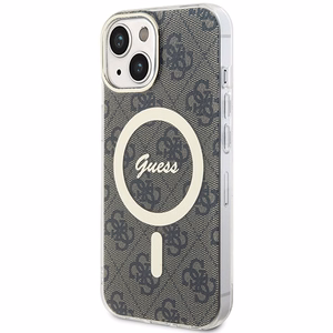 Guess IML 4G MagSafe iPhone 15 Plus Ümbris - Brown
