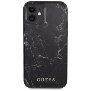 Guess Marble чехол для iPhone 12 mini - чёрный