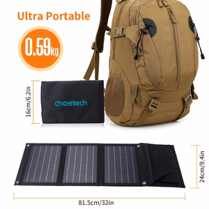 Päikeseenergia reisilaadija Choetech SC005 22W 2.4A