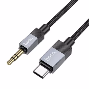 Kaabel AUX Jack 3,5 mm (isane) USB C (isane) Hoco 1 m UPA32B must