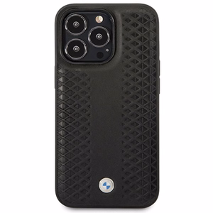 BMW Leather Diamond Pattern ümbris jaoks iPhone 14 Pro - must