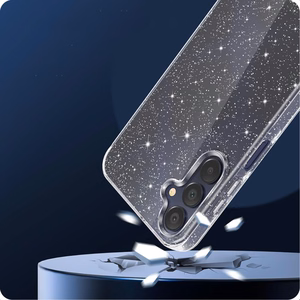 Tech-Protect FlexAir Ümbris jaoks Samsung Galaxy S25 - läbipaistev-Glitter