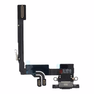 Doonorseadmest eemaldatud originaalne iPhone 16 Pro USB-laadimispesa lintkaabel – must