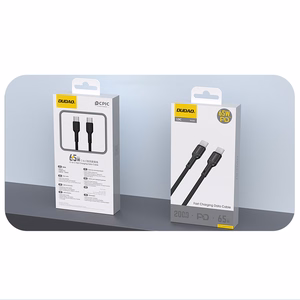 Dudao L9C 65W USB-C - USB-C 2m Cable - Black