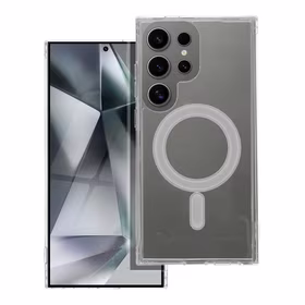 CLEAR MAG ÜMBRIS compatible with MagSafe jaoks SAMSUNG S25 läbipaistev