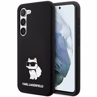 Karl Lagerfeld Silicone Choupette ümbris jaoks Samsung Galaxy S24 - must