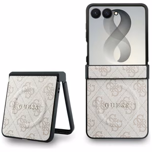 Roosa Guess 4G Classic MagSafe ümbris Samsung Galaxy Z Flip8 telefonile