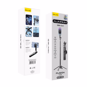 Blavec Selfie Stick Aluminium Fusion P-06 Magsafe tripod + remote control + hoidja 1,34 metres (SSFP06-MTRHB134) must