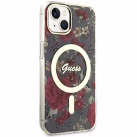 Guess GUHMP14MHCFWSA iPhone 14 Plus 6.7" roheline/khaki hardcase Flower MagSafe