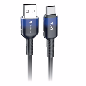 Kaabel USB A to Micro USB Forcell F-Energy QC3.0 2,4A 18W Gradient 1 m C351 must