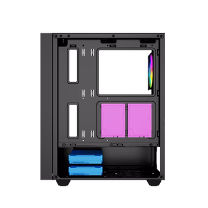 Игровой корпус компьютера Gembird Fornax 4000 ARGB, ATX, Midi Tower, подсветка, чёрный