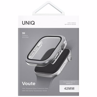 Uniq Voute Karastatud klaas Ümbris jaoks Apple Watch 10 42 mm - Hõbedane