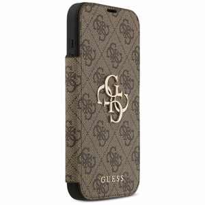 Guess Book 4G Metal Logo Ümbris jaoks iPhone 17 Pro Max - Brown