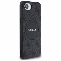 Guess 4G Circle Classic Logo MagSafe ümbris jaoks iPhone 16e - must