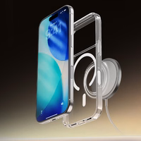 Rock Crystal Shield Series Magnetic Ümbris for Iphone 17 läbipaistev