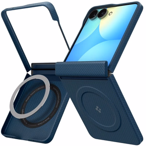 Spigen AirSkin Aramid MagFit MagSafe ümbris mudelile Samsung Galaxy Z Flip 8 – tumesinine