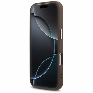 GUESS ümbris jaoks IPHONE 17 Pro compatible with MagSafe GUHMP17LP4GTDGMW (4G PU W/ Triangle Logo) kuldne brown